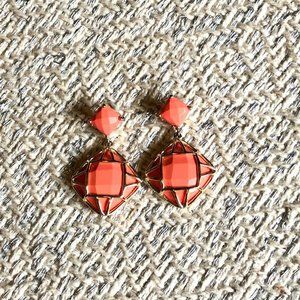 Kendra Scott Bright Coral Magnesite Earrings